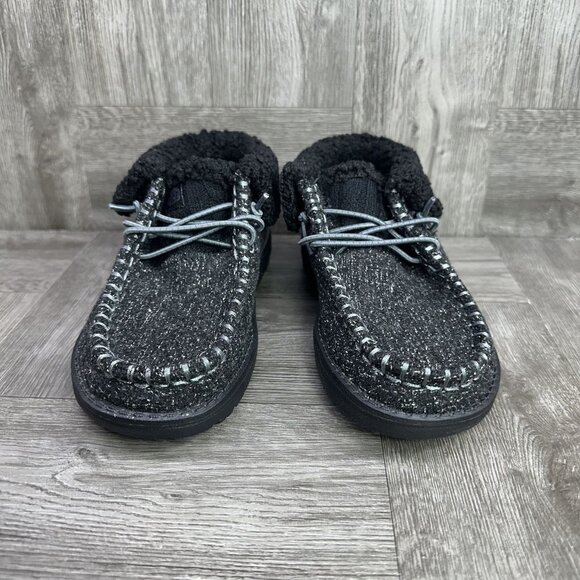 Hey Dude Wendy Fold Kids size 12 Brushed Cozy Slip On Shoes - Picture 4 of 8